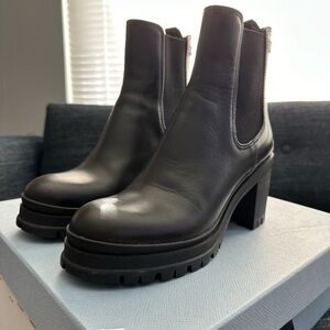 Prada Lug Sole Chelsea Boot - like new